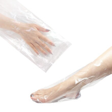 Charmyth Liners Hand or Foot Disposable Thermal Heated Mitt Liners Paraffin Bath Treatments Bags Plastic Liner Socks and Gloves for Hot Wax Therapy (1