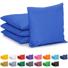 GoSports Set di 4 Sacchi da Cornhole - Regolamentari Tutto Tempo - Blu Reale Classico