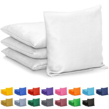 Set di 4 Sacchi per Cornhole GoSports - Regolamentari e Resistenti alle Intemperie - Bianco Classico