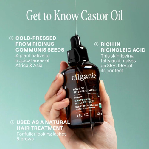 Cliganic, Bio-Rizinusöl, 4 fl oz (120 ml) 2