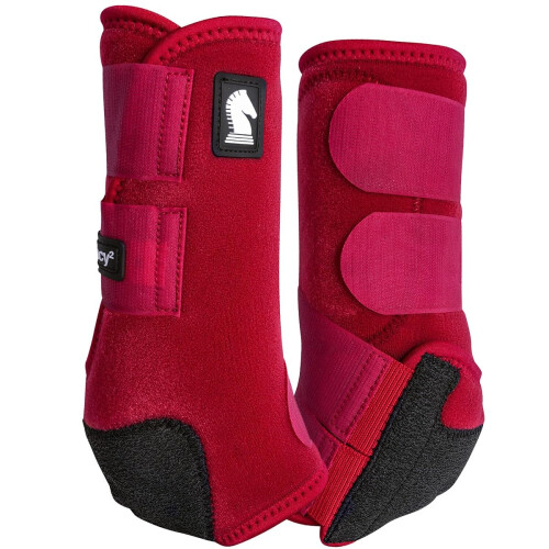 Classic Equine Legacy2 Support Boots Front (Crimson Small)