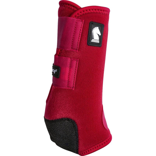 Classic Equine Legacy2 Support Boots Front (Crimson Small) 1