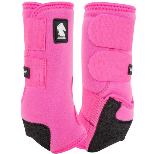 Classic Equine Legacy2 Support Boots Front (Medium rosa caldo)