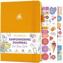 Clever Fox Empowering Journal for Teen Girls - Guided Self-Love Diary with Prompts - Gratitude & Manifestation Notebook  Teenage Gifts (Amber Yel
