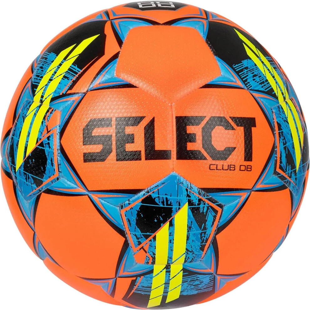 Select Club DB V22 Soccer Ball Orange/Blue/Yellow Size 4