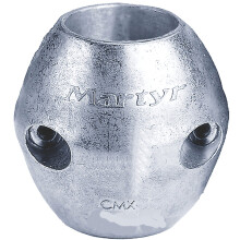 Martyr CMX08 Streamlined Shaft Anode 1-3/4 Zoll Zink