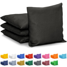 Set di 4 Sacchetti GoSports Cornhole - Regolamentari per Tutte le Condizioni - Nero Classico