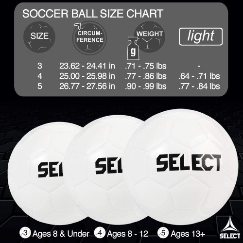 Select Club DB V22 Fu   ball, Wei   /Schwarz, Gr      e 5 1