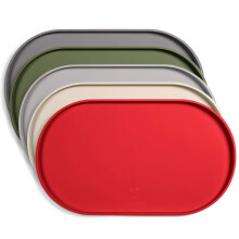 DogBuddy Dog Food Mat - Waterproof Dog Bowl Mat Silicone Pet Mat for Food and Water Bowls Nonslip Pet Feeding Mat With Edges Dogs Food Mats Fo