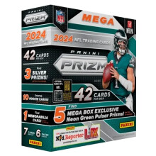2024 Panini Prizm Fuball-Sammelkarten-Megabox 42 Fuballkarten pro Box
