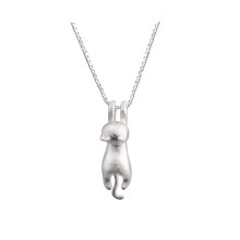 S.Leaf Sterling Silver Cat Collane per donne gioielli per gatti per donne Accessori per gatti per donna Cat Mom Amante Regali a tema a tema carini Gi