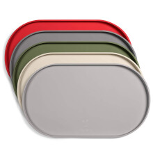 DogBuddy Dog Food Mat - Waterproof Dog Bowl Mat Silicone Pet Mat for Food and Water Bowls Nonslip Pet Feeding Mat with Edges Dogs Food Mats fo