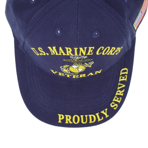 Eagle Emblems Marines Veteran Cap Blau Standard 2