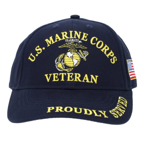 Eagle Emblems Marines Veteran Cap Blau Standard 1
