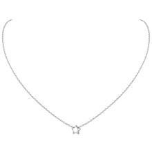 Chicsilver Women Star Necklace 925 Sterling Silver Small Star Pandant Necklace Simple Simple Charm Collane Regali per le donne