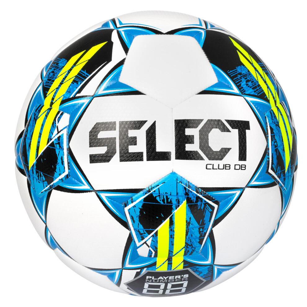 Select Club DB V22 Soccer Ball White/Blue/Yellow Size 4