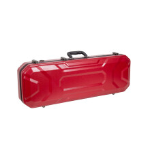 Crossrock 4/4 Size Violin Case | Hardshell modellati addominali con compartimento interno 2 portate di sicurezza Blocco di sicurezza e cinghie stacca