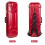 Crossrock 4/4 size Violin Case | ABS Molded Hardshell with Interior Compartment  2 Bow Holders  Security Lock  and Detachable Straps-Red (CRA860V 4