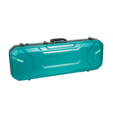 Crossrock 4/4 Size Violin Case | Hardshell stampato addominali con scompartimento interno 2 supporti per prua di sicurezza e cinghie staccabili blu-m