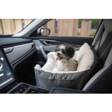 Bedste k?ledyrsartikler Hunde Pet Booster Seat Hundebilstole til sm? hunde og mellemstore hunde Bl?d plyspude med komfortabelt senget?j, sikre st