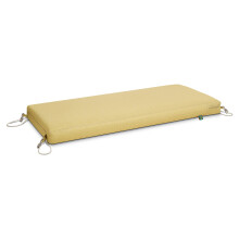 Duck Covers Weekend Water-Resistant Outdoor Bench Cushion 59 x 18 x 3 Inch Straw Patio Furniture Cushions
