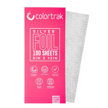 Colortrak Embossed Hair Coloring Foil Sheets Professional Convenient 5 x 12 inch Long Pre-cut Sheets Easy to Grab During Processing Silver N