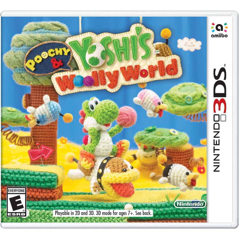 Nintendo Poochy & Yoshi's Woolly World - 3Ds Standard Edition (Renewed)