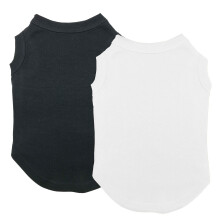 Chol&Vivi Dog Clothes Shirts  2pcs Shirt for Large Size Dog  Blank Pet Cotton Sleeveless Apparel Soft and Lightweight  Tank Top for All Breeds  B