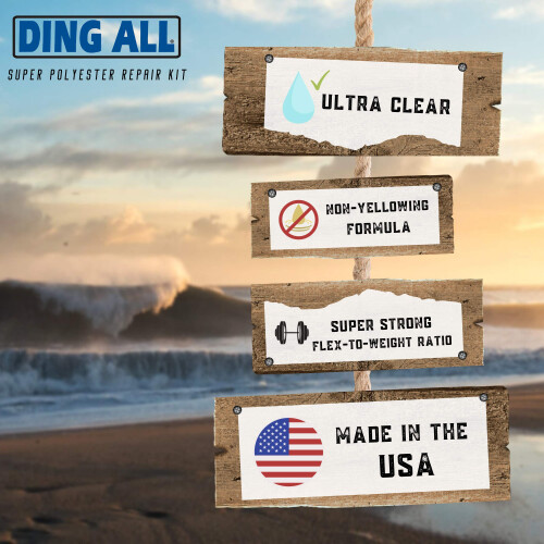 Ding All 4 Oz All SUPER Polyester-Reparaturset f   r mittelgro   e bis gro   e Polyester-Surfbretter 2
