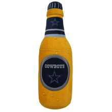 NFL Dallas Cowboys Beer Bottle Plush Dog & CAT Squeak Toy - Cutest Stadium SODA Bottle Snack Plush Toy for Dogs & Cats with Inner Squeaker & Beau