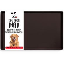DogBuddy Dog Food Mat - Waterproof Dog Bowl Mat for Food and Water Silicone Pet Feeding Mats for Floors Non-Slip Placemat with High Edges for D