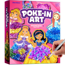 Poke in Art Magische Prinsessen Kit - Cadeaus voor 5-Jarigen Meisjes - Creatief voor Kinderen 4-8 Jaar - Rompvrije Knutsel - Verjaardagscadeaus voor G