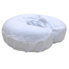 Deluxe Flanellen Massage Gezichtssteun Covers, 4 Stuks (Wit)