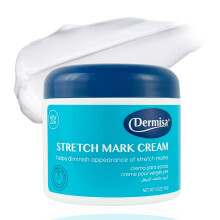 Dermisa stretch mark cream | Bevat cacaoboter vitamine E collageen & elastin | 4 oz | Pakket van 1