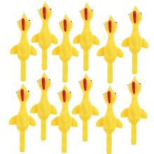 CCinee 24 PCS Slingshot Chicken Rubber Flickin Chicken Game For Kids Party Gunstcadeaus