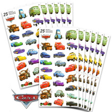 Samolepky Disney Cars pro batolata Sada pro deti pro dospel ~ Balcek obsahuje 300 samolepek Disney Cars na 12 listech pro prty (Dekorace Disney Ca