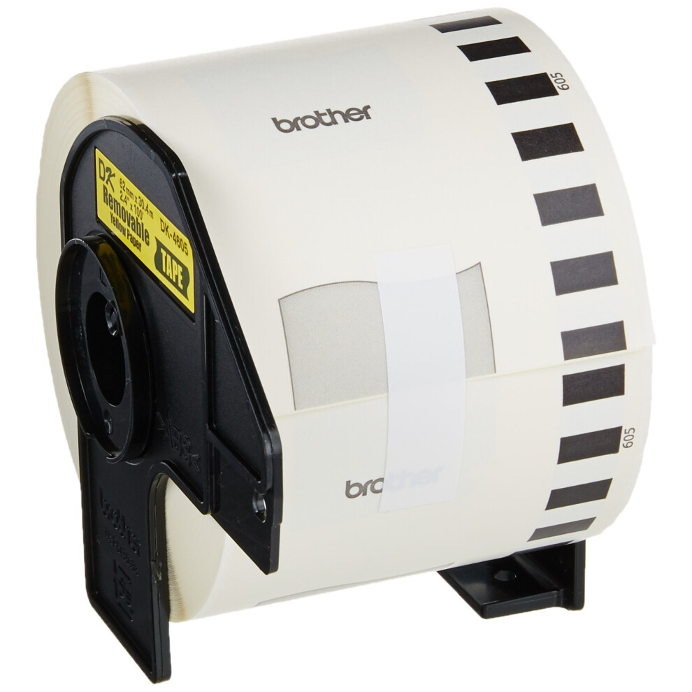 Brother Printer DK4605 zwart op geel label voor QL-500 QL-550 QL-650TD