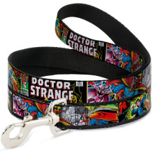 Hundeleine, klassischer Doctor Strange, Comic-Titel, 4 Posen, 1,8 m lang, 3,8 cm breit
