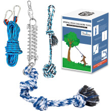 TT TRSMIMA Spring Pole Rope Toys: Seilziehen und Tauziehen mit einem groen Spring Pole Kit und 2 starken 16 Fu langen Spielzeugen Interaktive
