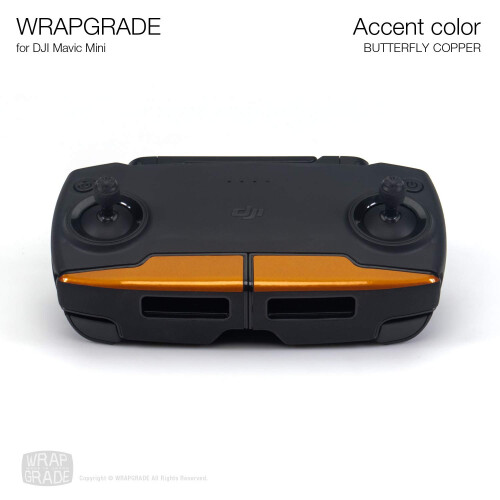 Wrapgrade Skin Compatibile con DJI Mavic Mini | Colore Accento (Rame Farfalla) 2