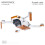 Wrapgrade Skin Compatibile con DJI Mavic Mini | Colore Accento (Rame Farfalla) 2