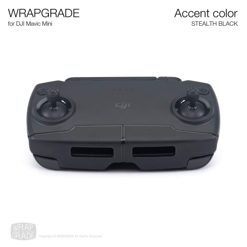 Wrapgrade Skin compatibile con DJI Mavic Mini | Colore Accento (NERO STEALTH) 2