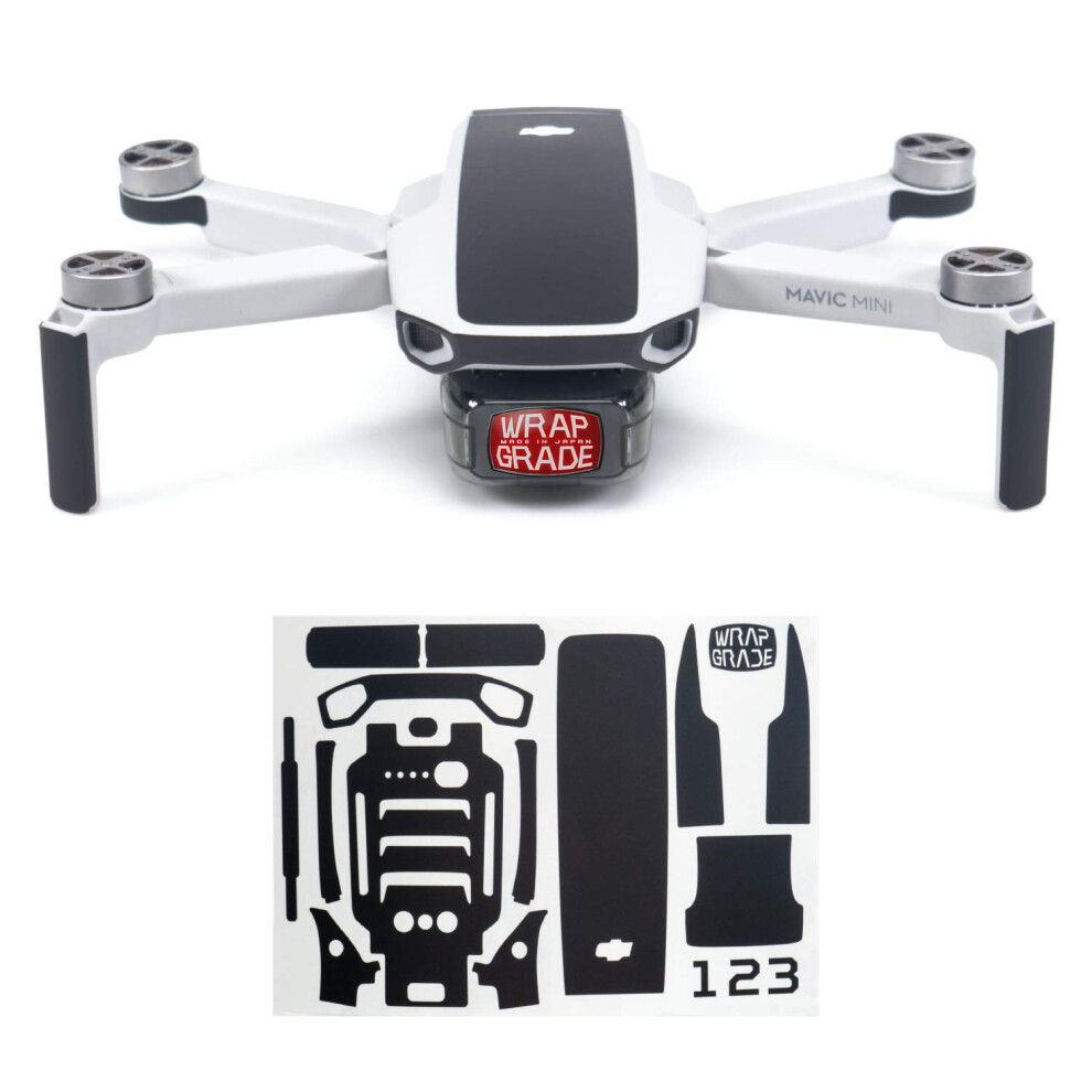 Photos - Other Toys Wrapgrade Skin compatible with DJI Mavic Mini | Accent Color  DWMM-P-AC(STEALTH BLACK)