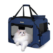 Totoro Ball Grote kattenmand voor katten Opvouwbare zachte huisdier XL-krat voor grote/middelgrote katten 15 lbs+ Autoreizen Draagbare tas met wa
