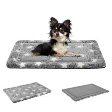 EMPSIGN Dog Crate Pad - Reversible Kennel Mat (Cool & Warm) Machine Washable Cozy Star Pattern Sleeping Pad for Small Medium Large Dogs All-Season