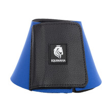 Botas Equinavia Toki Bell para cavalos | Botas Overreach de Neoprene - Azul Royal - L