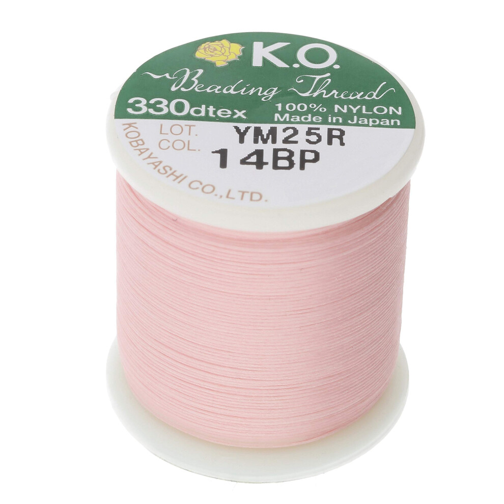 Ko Nylon Per Perle File Baby Rose Color Japanese Pr -Waxed 100% Nylon 330Tex Cordon Nouage R Sistant L'enchev Tre-image