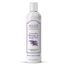 Aloe Cadabra Lichaamsmassage-olie voor Mannen, Vrouwen, Stellen, Ontspannende Therapeutische Massage, Aromatherapie, Vochtinbrengende Olie