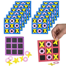 Il gioco Dreidel Company Foam Tic-Tac-Toe Ottimo per gli eventi di Bag Fillers Eventi di compleanno Premi in classe e molto altro-schiuma (confezione