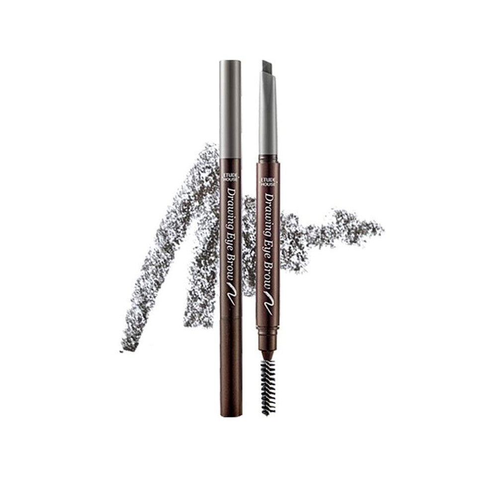 Etude Grey Drawing Eye Brow 0.25G #5 | Long Lasting Eyebrow Pencil | Soft Textured Natural Daily Look Eyebrow Makeup
